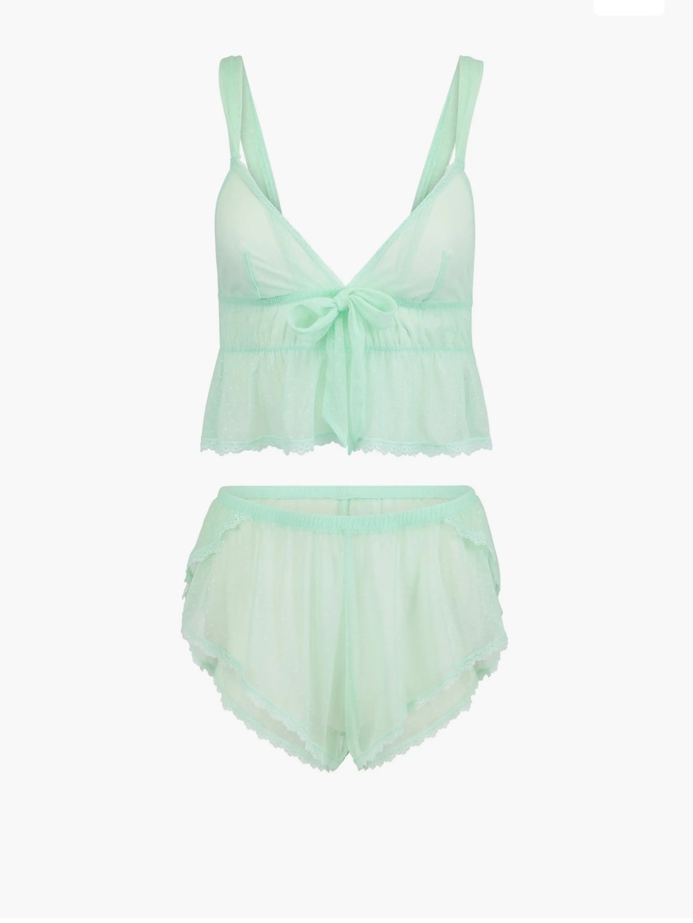 NWT ADORE ME BETTY LOU LACE SLEEP SET- XL AQUA BLUE - Picture 4 of 11